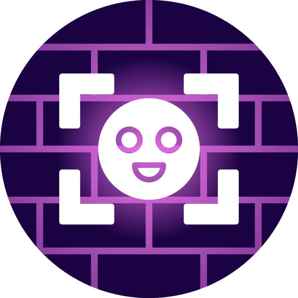 Face Detection Creative Icon Design vector