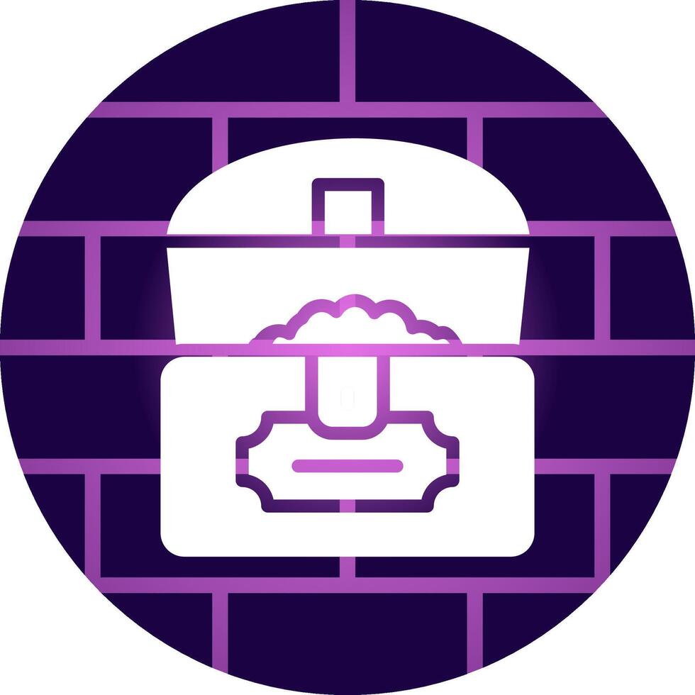 Treasure Chest Creative Icon Design vector
