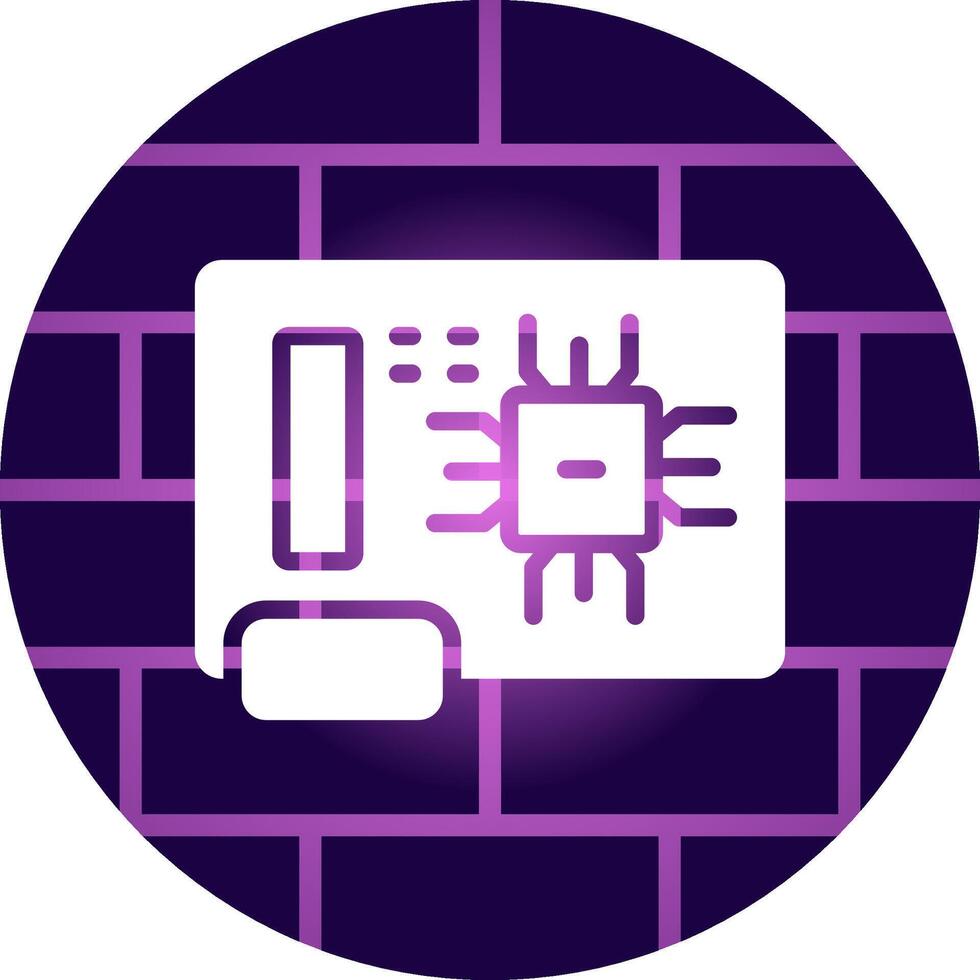 Circuit Board Creative Icon Design vector