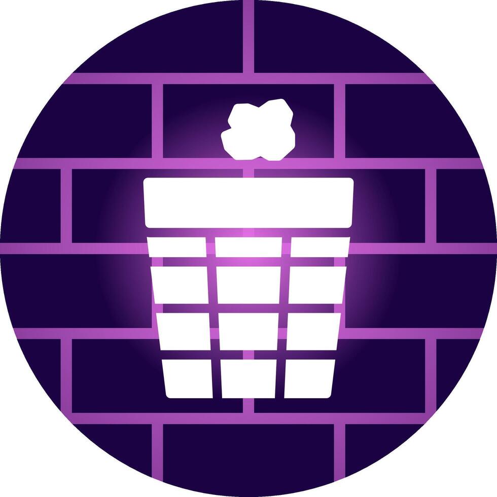 Trash Bin Creative Icon Design vector