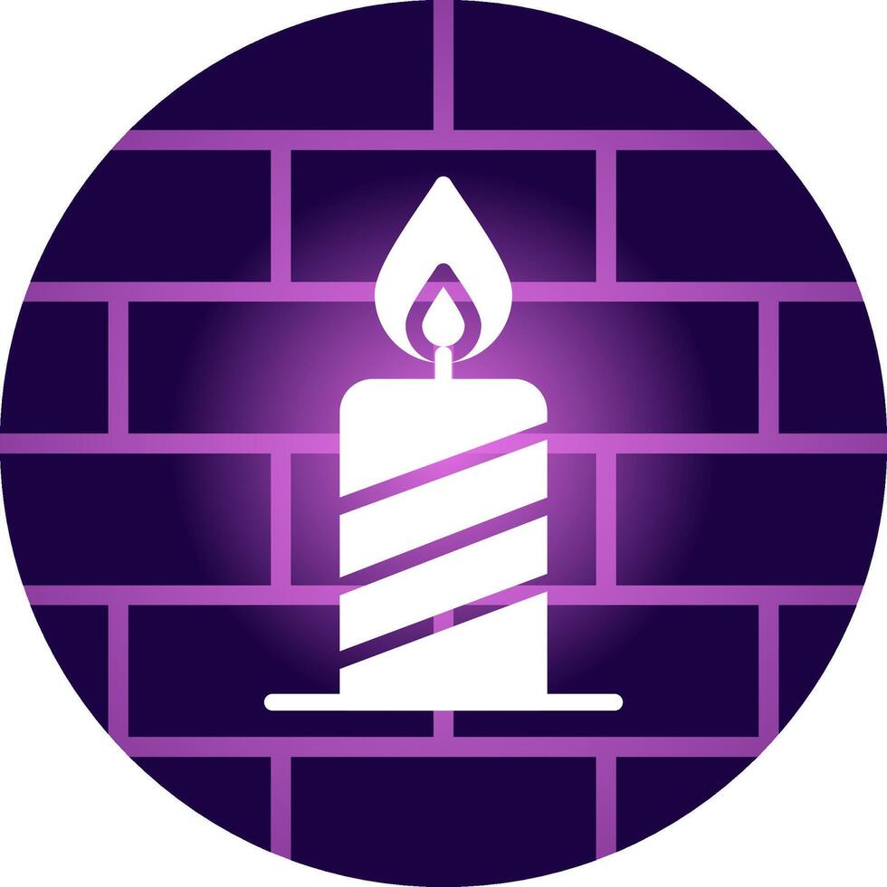 Candle Creative Icon Design vector