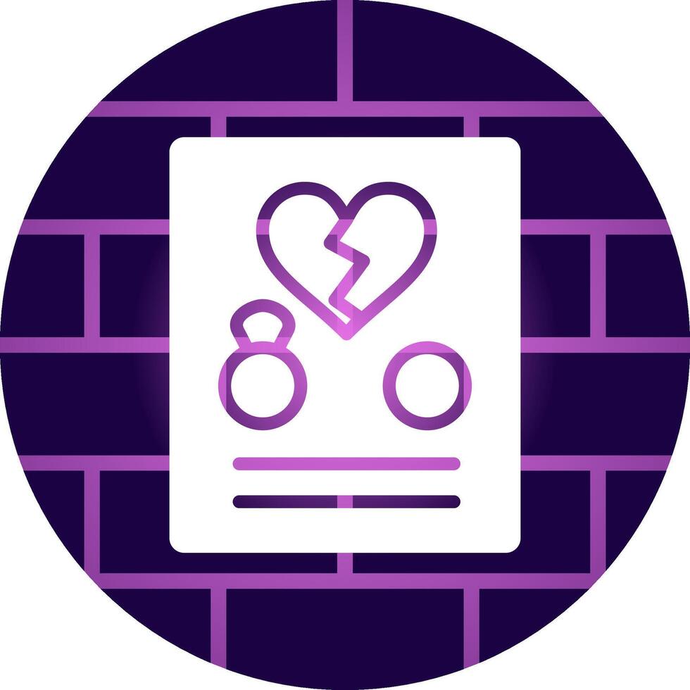 Divorce Creative Icon Design vector