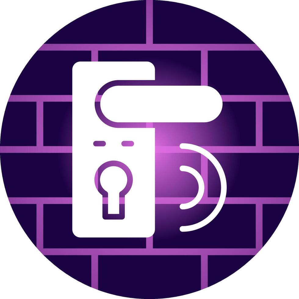 Door Lock Creative Icon Design vector