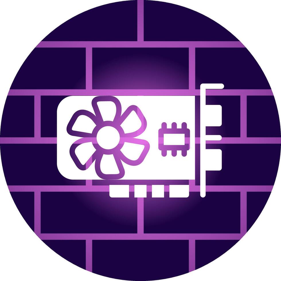 Graphic Card Creative Icon Design vector