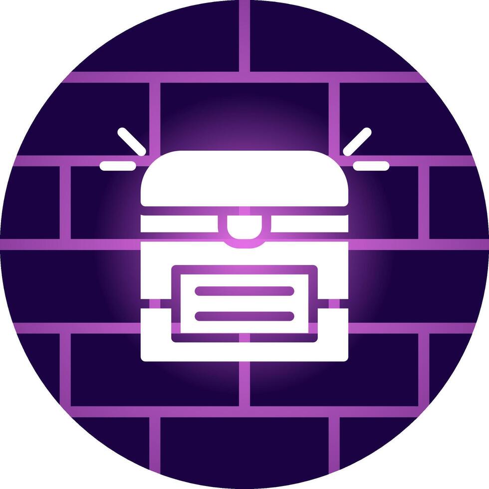 Treasure Chest Creative Icon Design vector