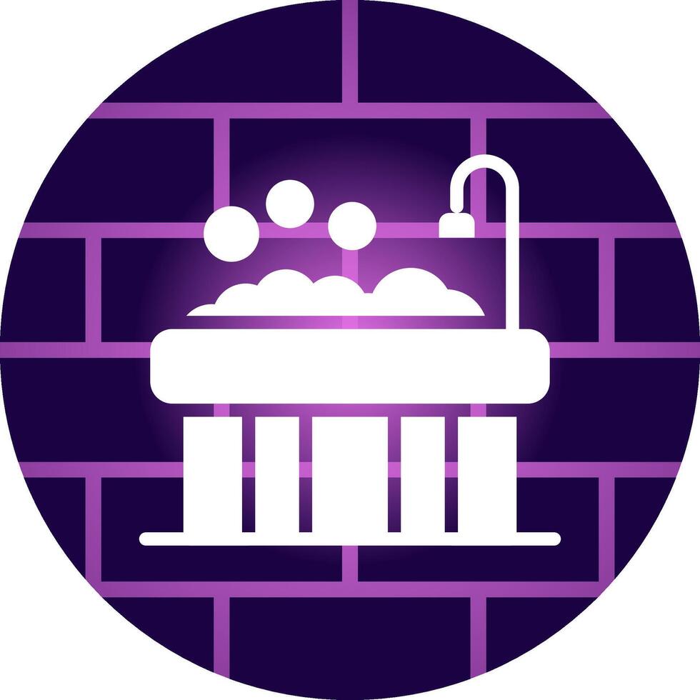 Bathtub Creative Icon Design vector