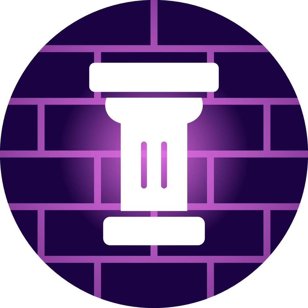 Pillar Creative Icon Design vector
