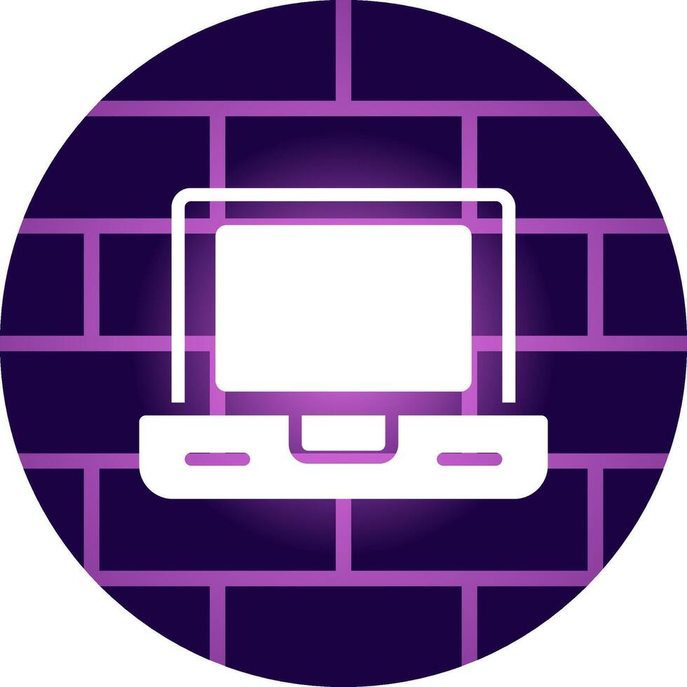 Line Neon Circle Design vector
