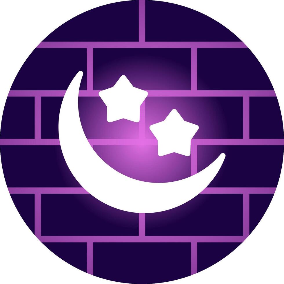 Moon Creative Icon Design vector