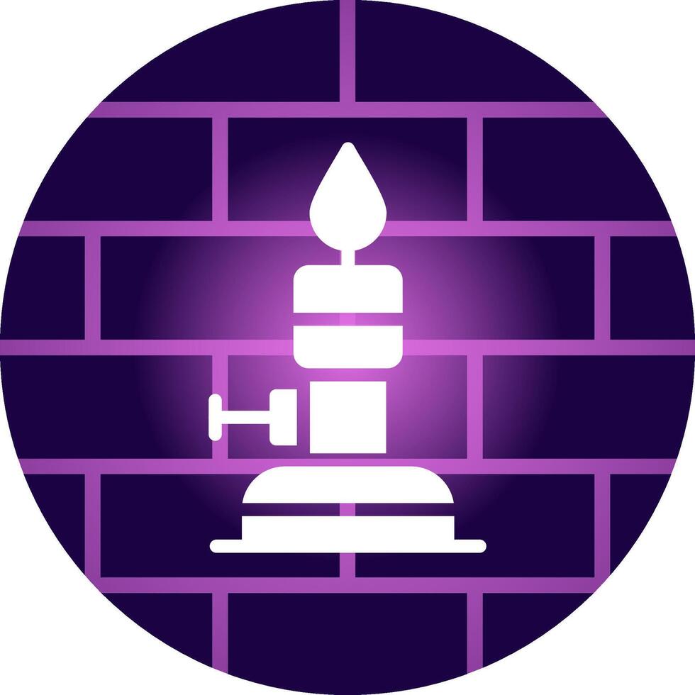Bunsen Burner Creative Icon Design vector