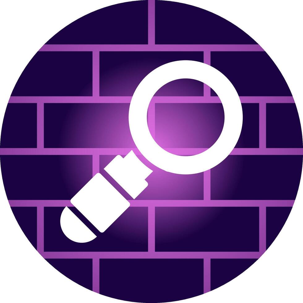 Magnifying Glass Creative Icon Design vector