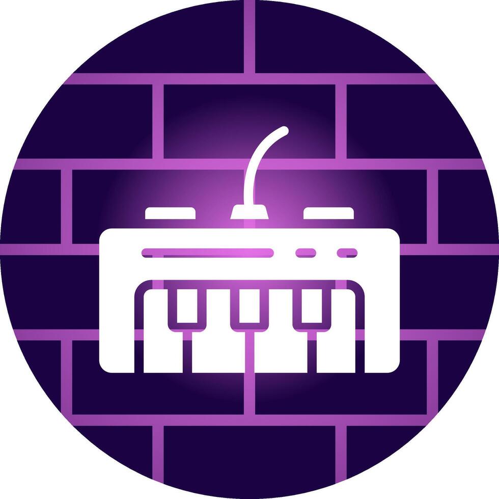 Piano Keyboard Creative Icon Design vector