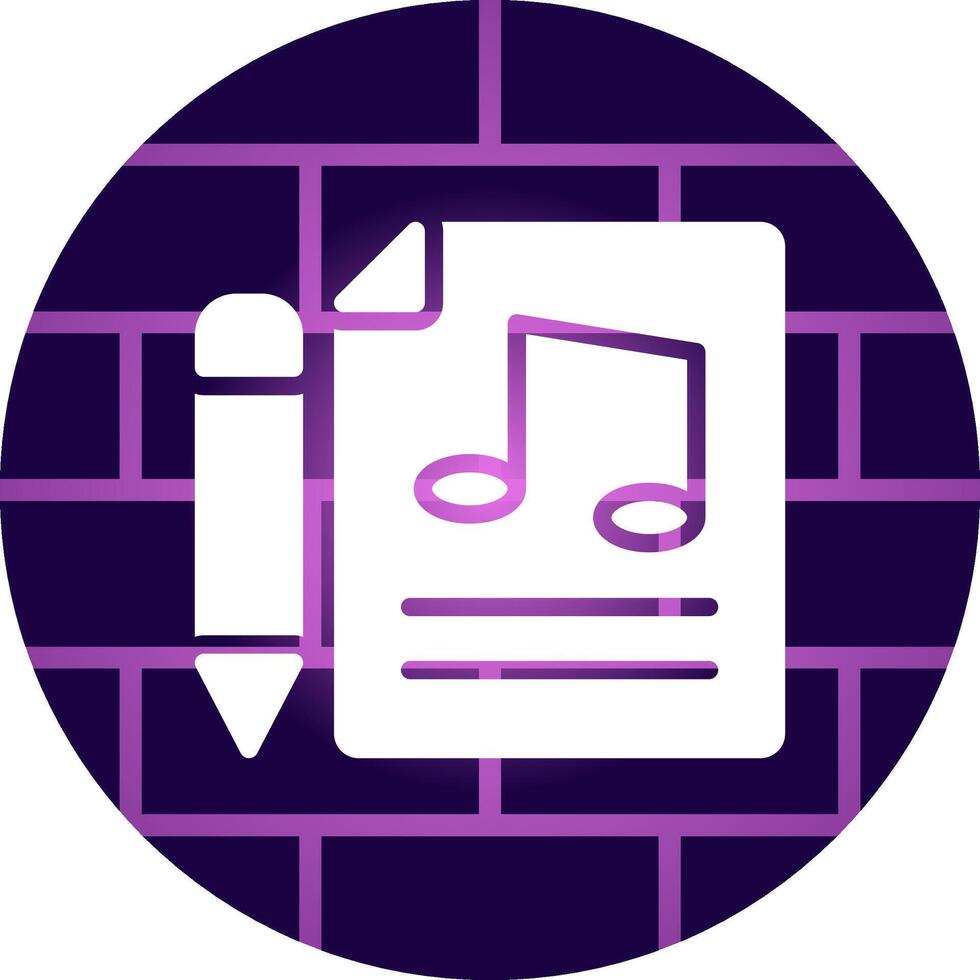 diseño de icono creativo de partitura musical vector