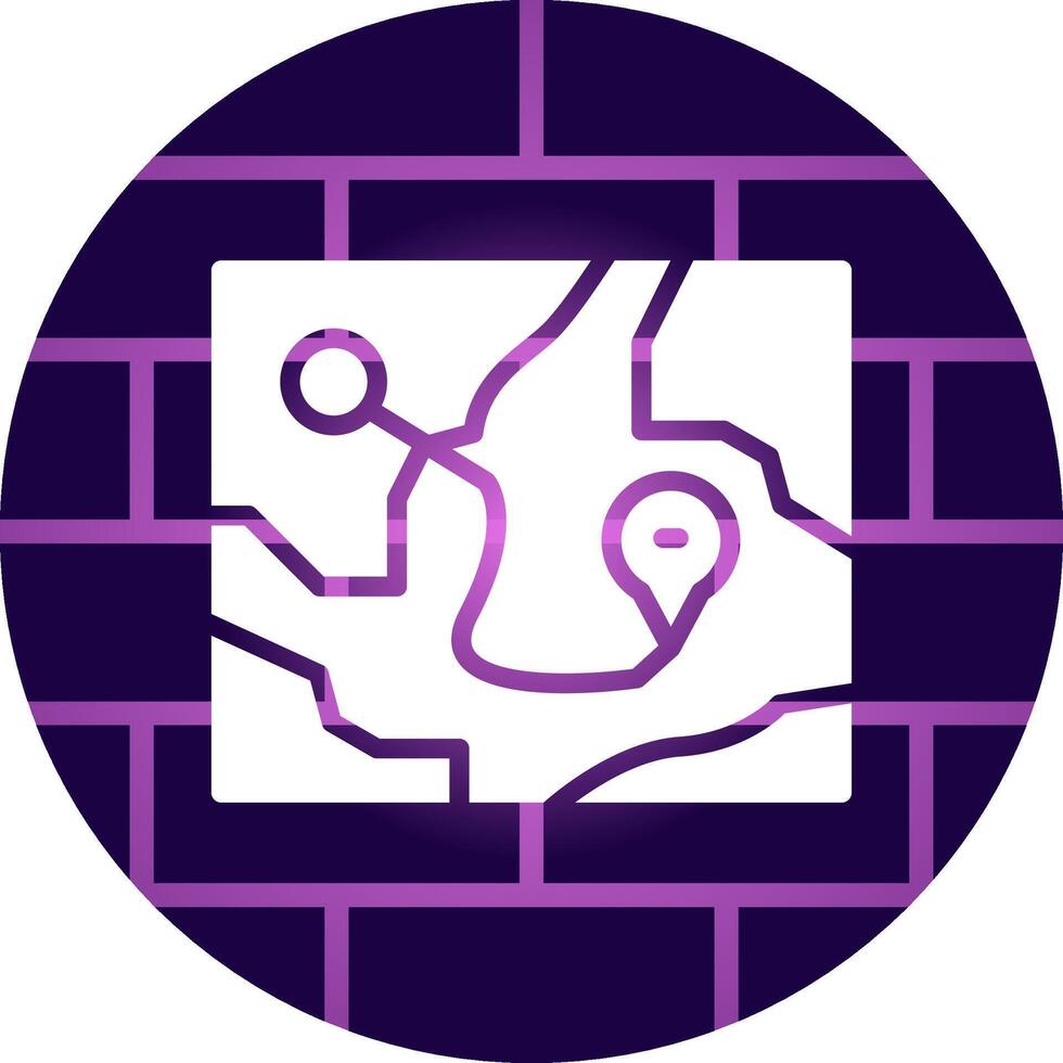 Map Creative Icon Design vector