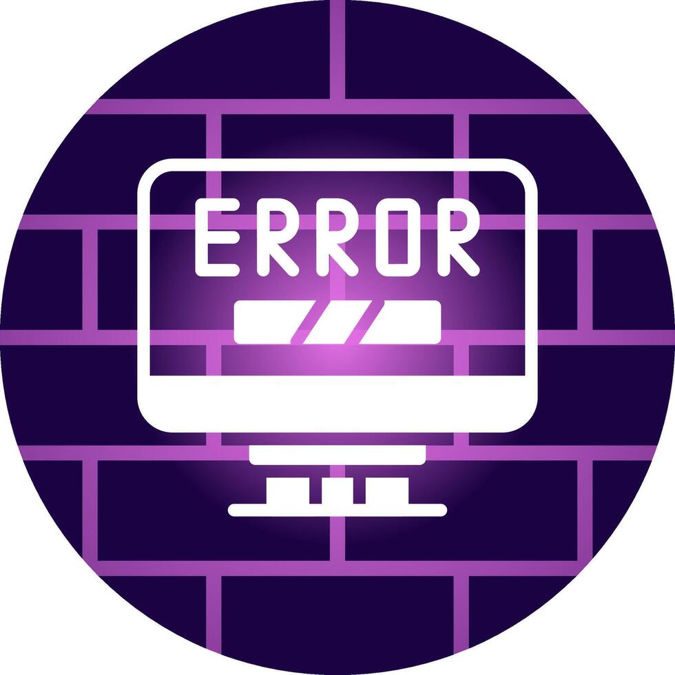 Error Creative Icon Design vector