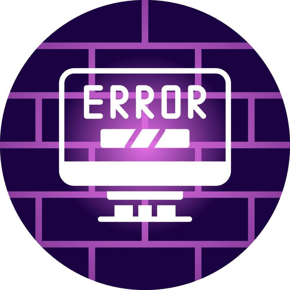 Error Creative Icon Design vector