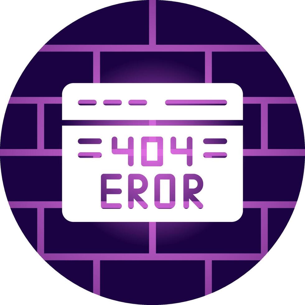 404 Error Creative Icon Design vector