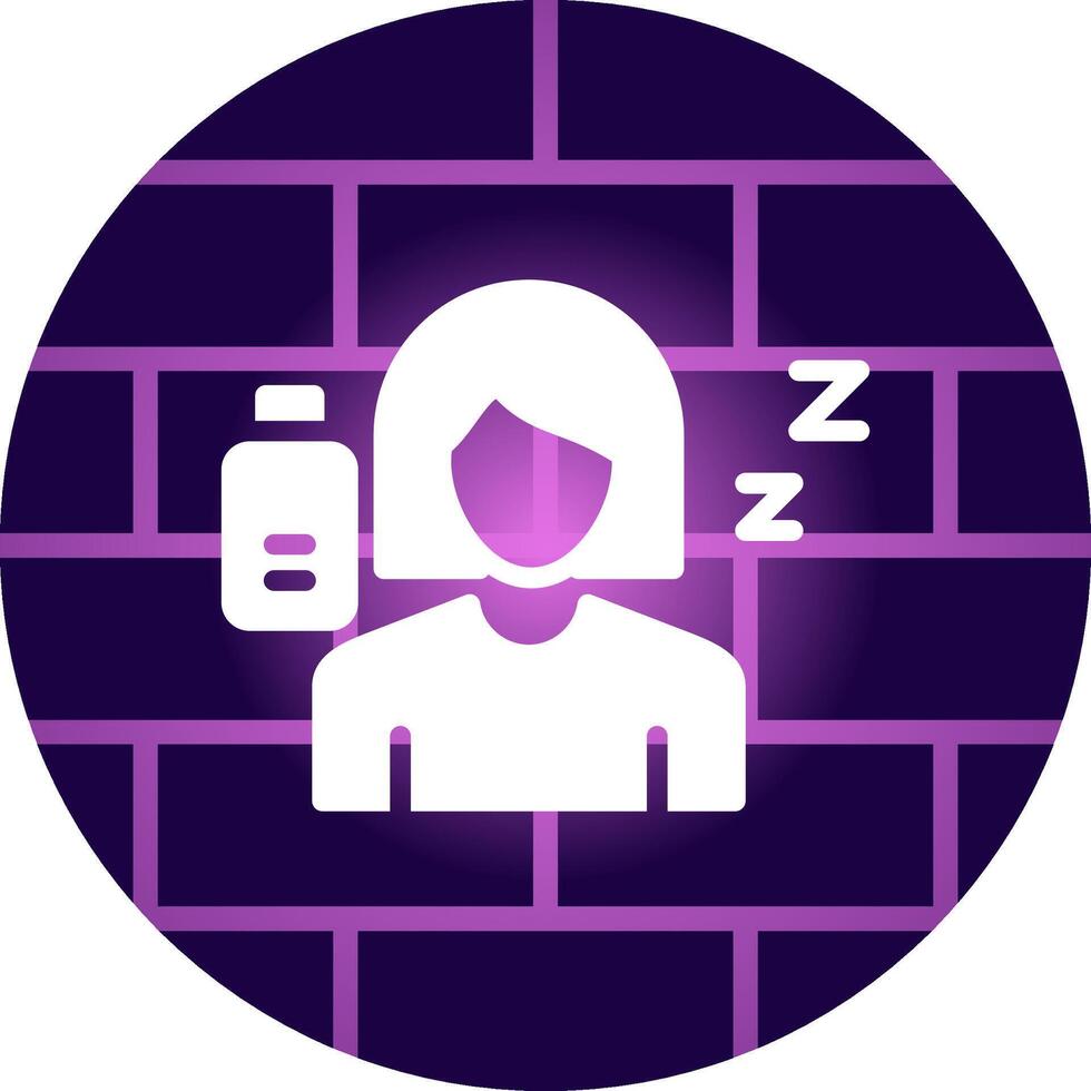 Fatigue Creative Icon Design vector