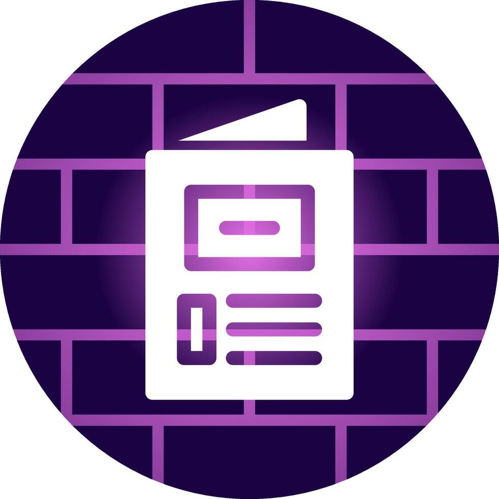 Brochure Creative Icon Design vector
