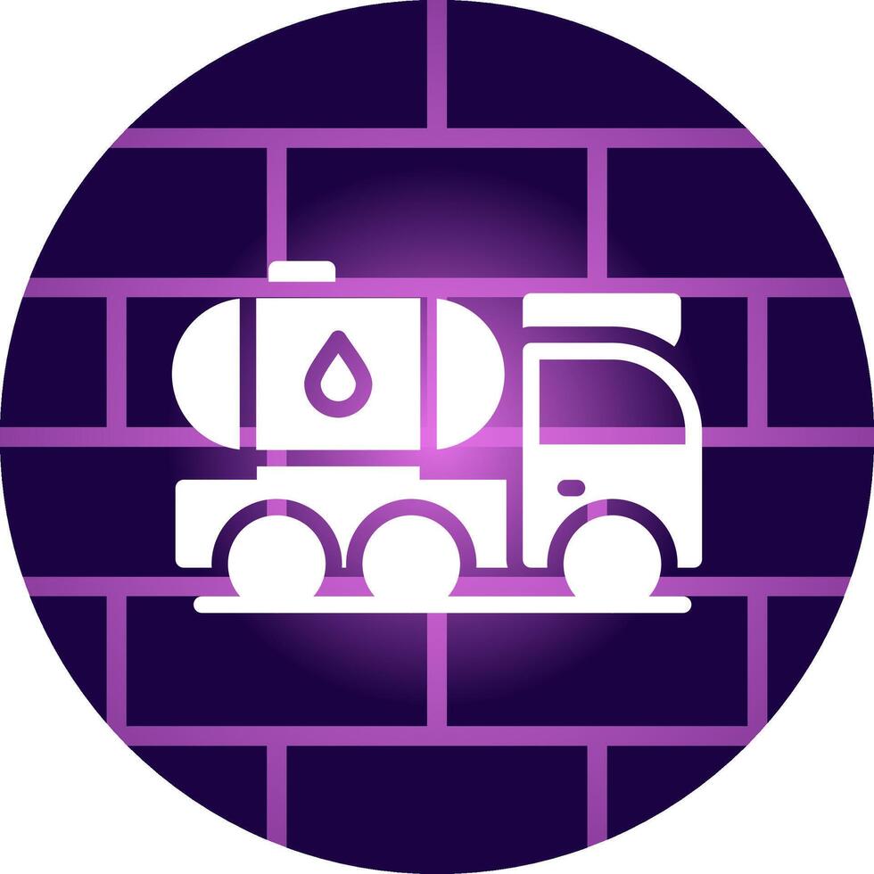 Tanker Truck Creative Icon Design vector