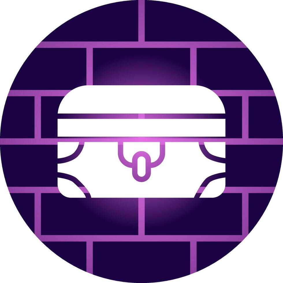 Treasure Chest Creative Icon Design vector