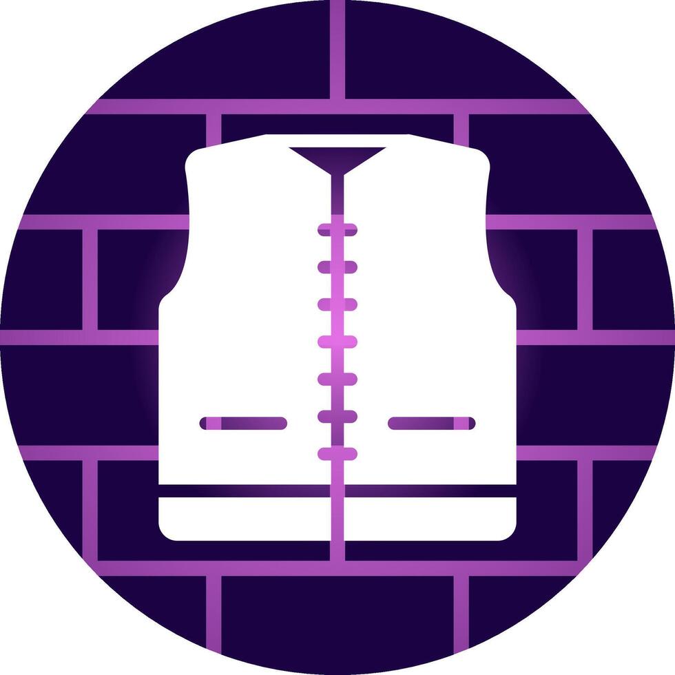 Fishing Vest Creative Icon Design vector