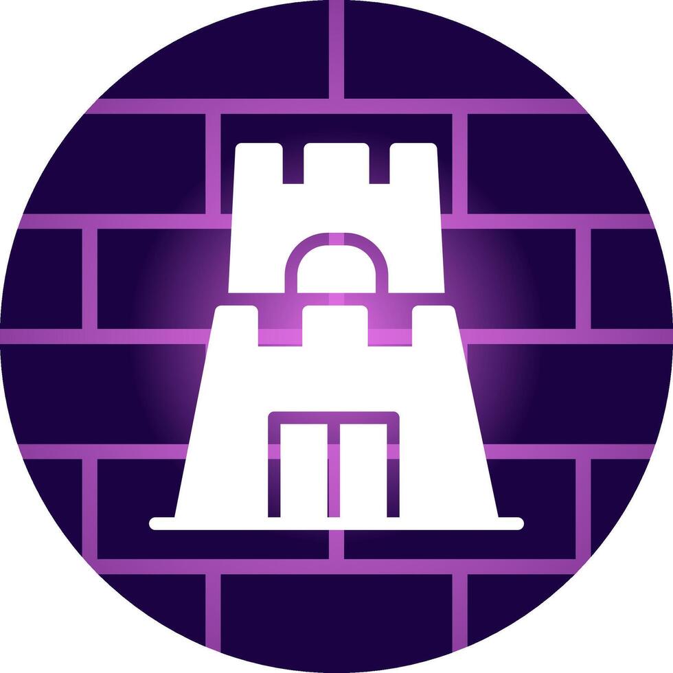Castle Toy Creative Icon Design vector