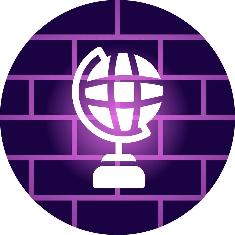 Globe Stand Creative Icon Design vector