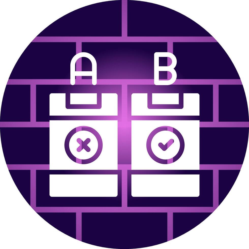 AB Testing Creative Icon Design vector
