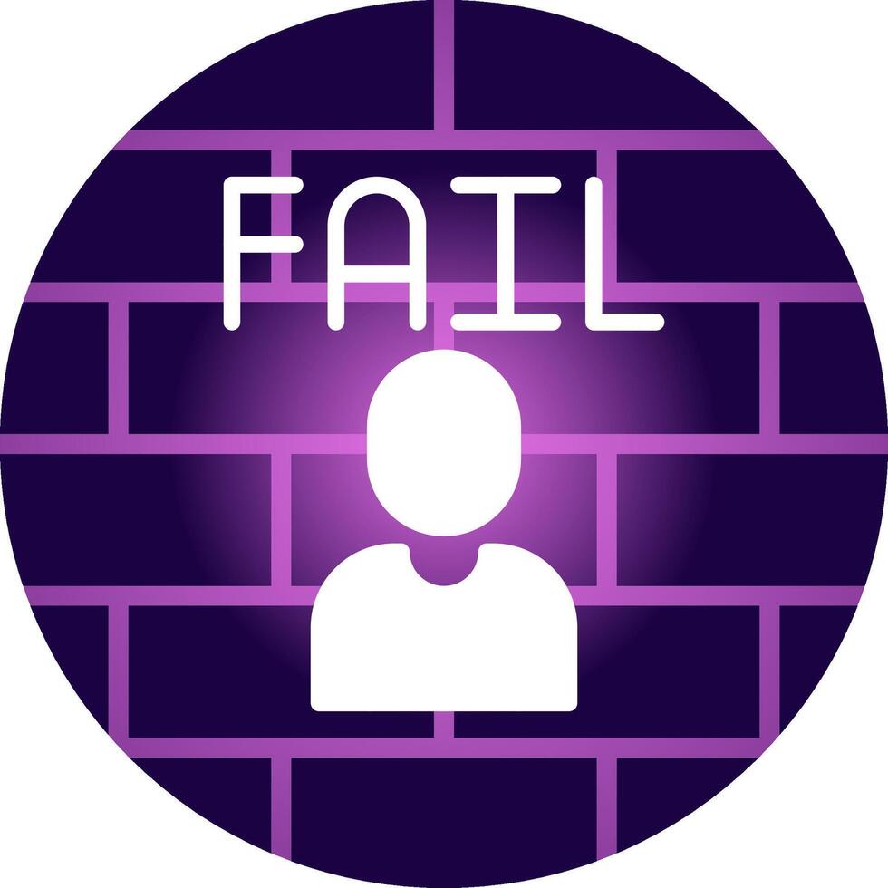 Fail Creative Icon Design vector