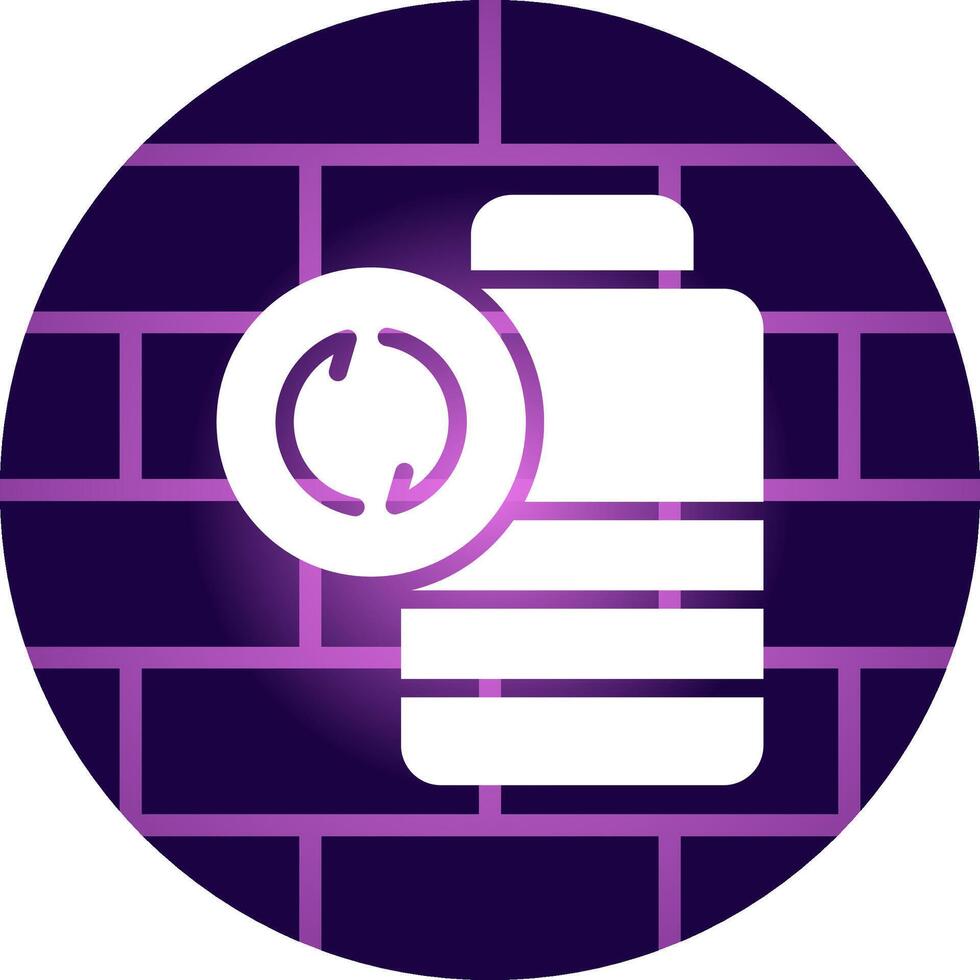 Battery Recyclings Creative Icon Design vector