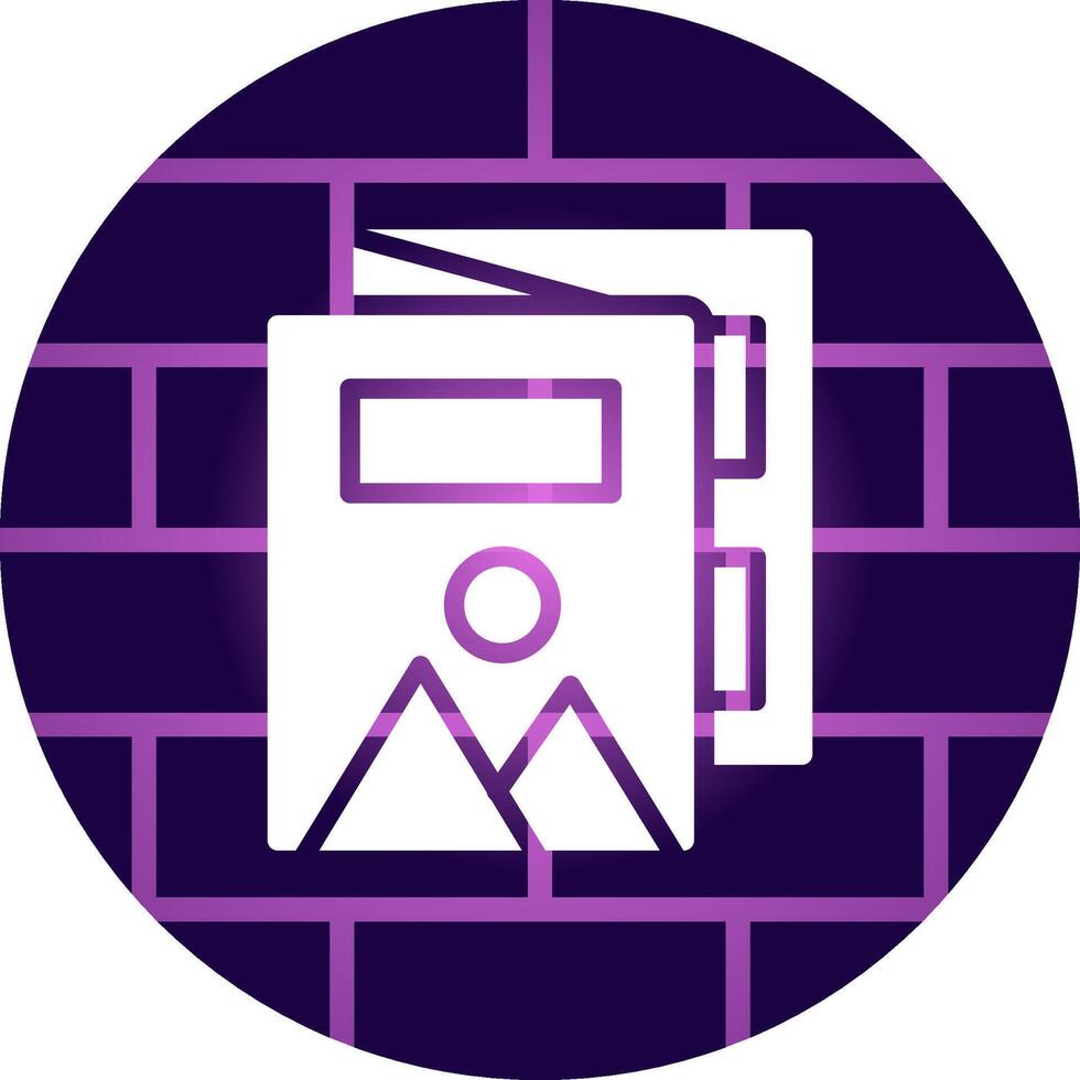 Magazine Creative Icon Design vector