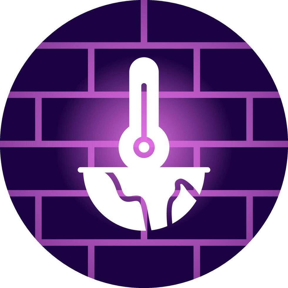 Global Warming Creative Icon Design vector