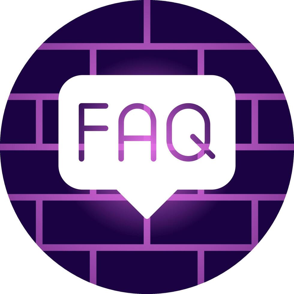 FAQ Creative Icon Design vector