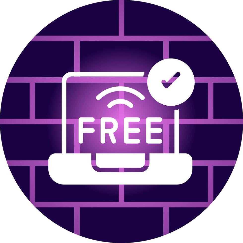 diseño de icono creativo wifi gratis vector