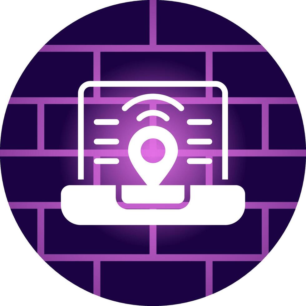 Digital Nomad Hub Creative Icon Design vector