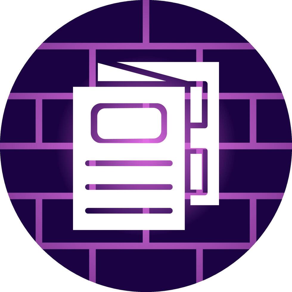 Brochure Creative Icon Design vector