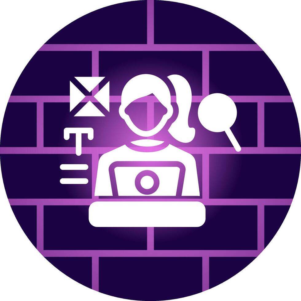 Blogger Creative Icon Design vector
