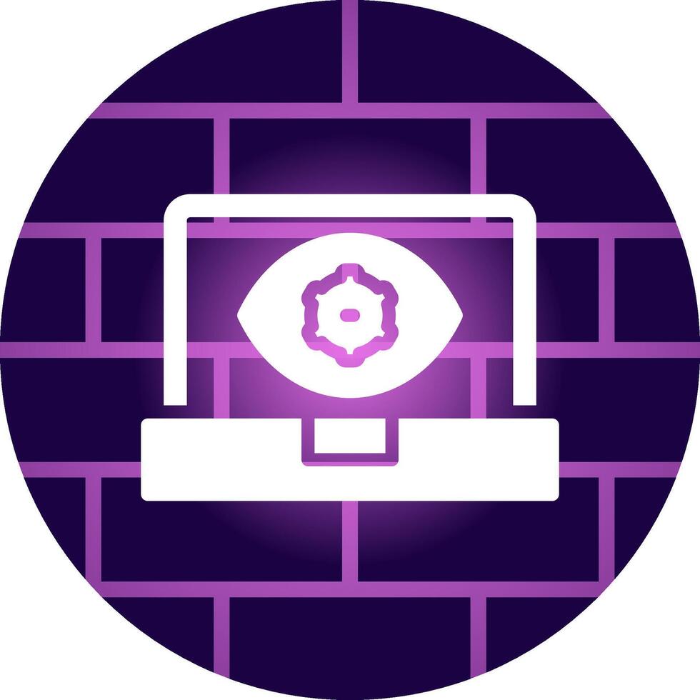 Computer Vision Creative Icon Design vector