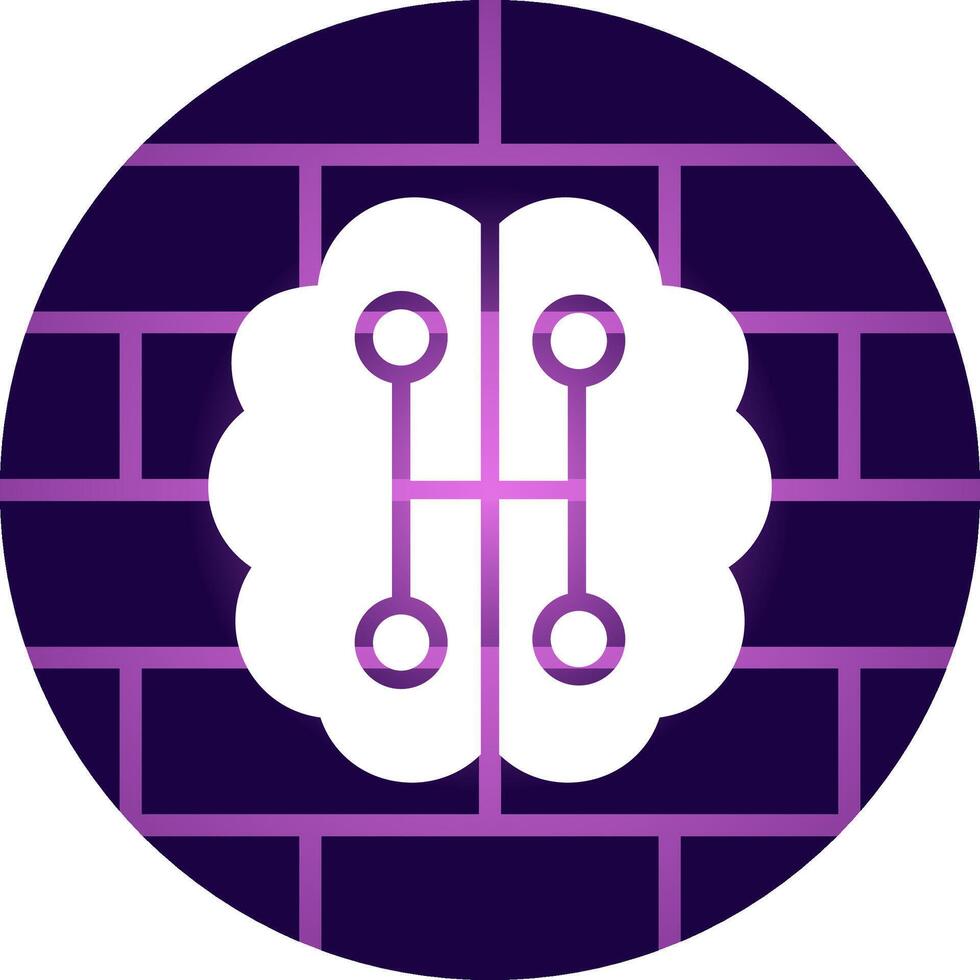 Humanoid Robot Creative Icon Design vector
