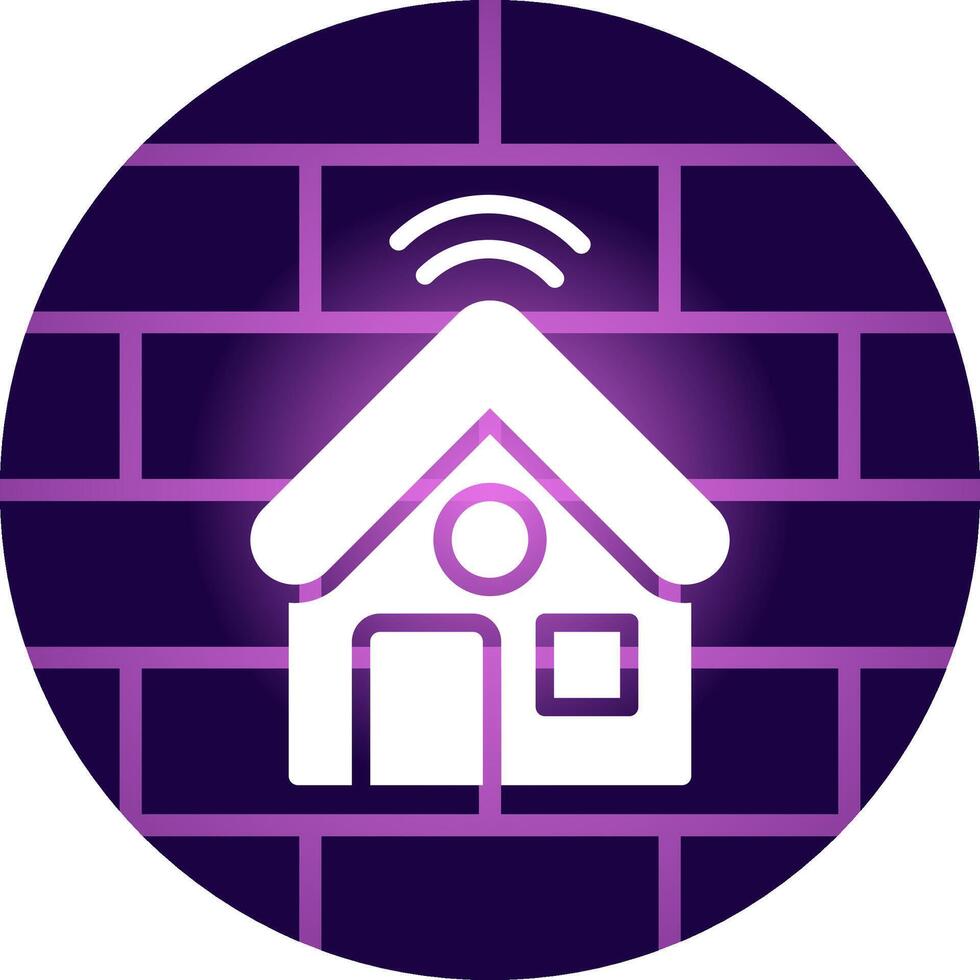 Smart Home Creative Icon Design vector