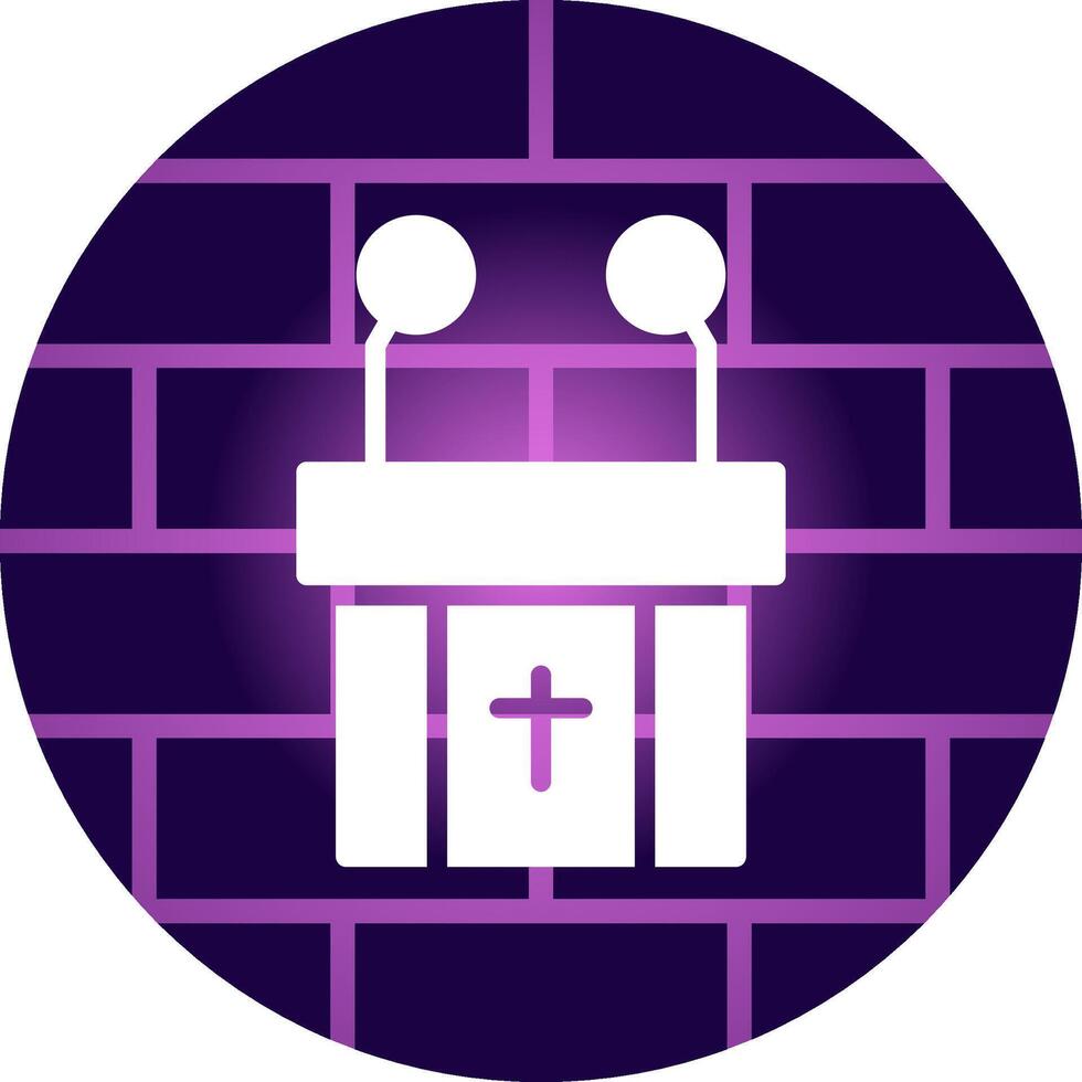 Pulpit Creative Icon Design vector