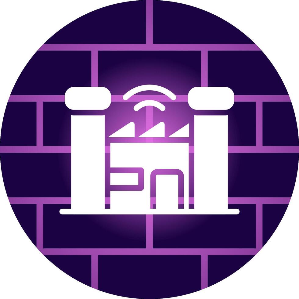 Smart Factory Creative Icon Design vector