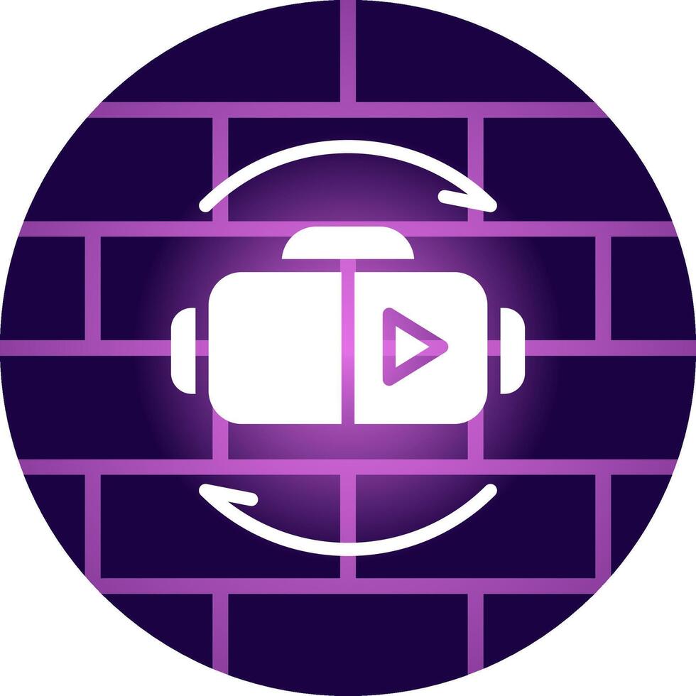 Virtual Reality Creative Icon Design vector