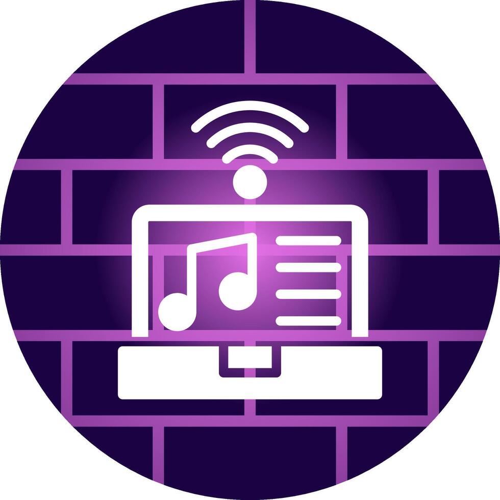 Smart Music Column Creative Icon Design vector
