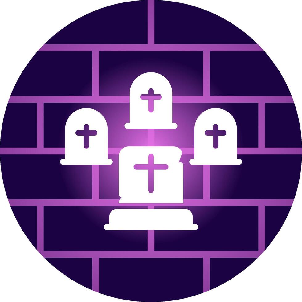 Graveyard Creative Icon Design vector