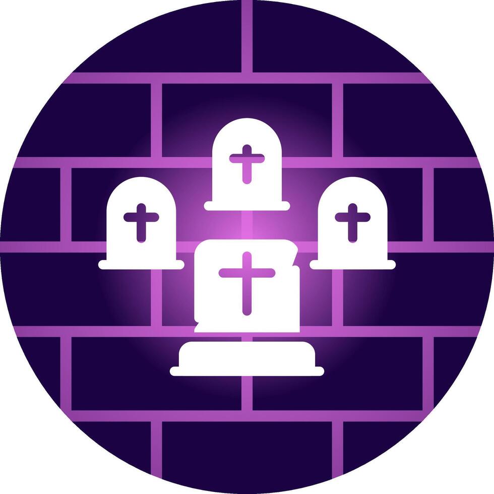 Graveyard Creative Icon Design vector