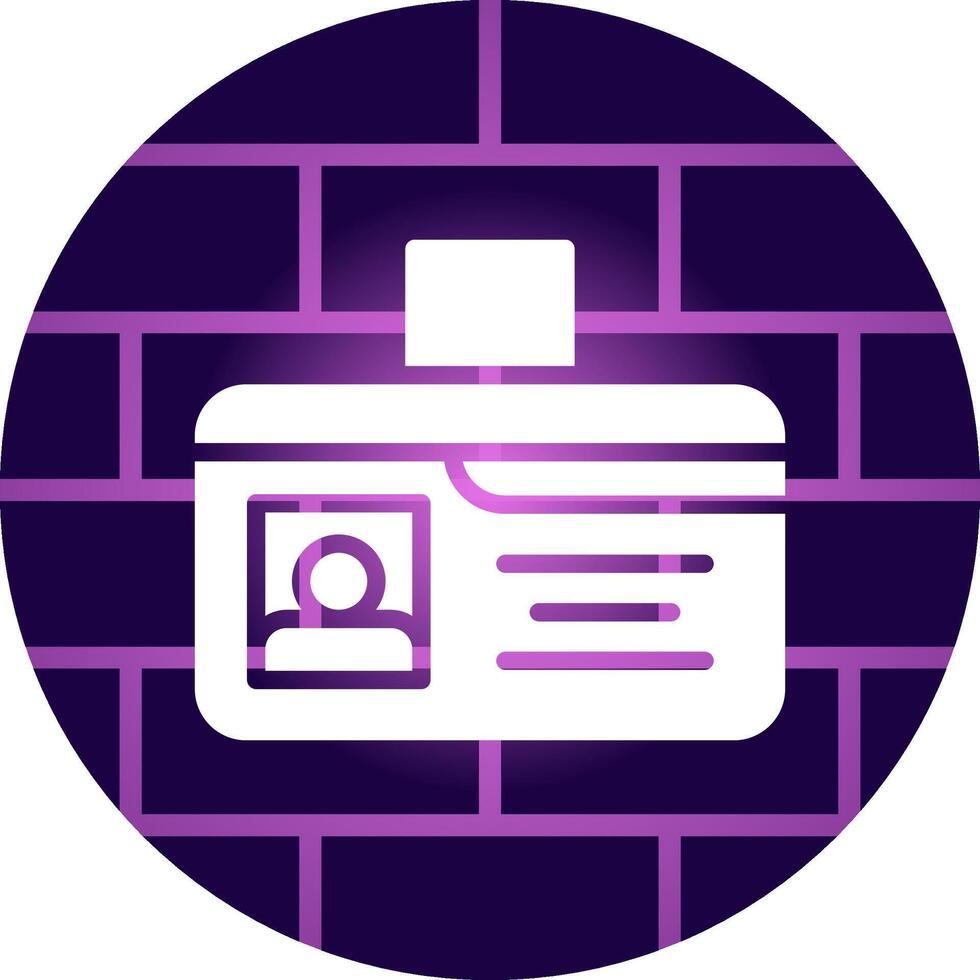Identification Card Creative Icon Design vector