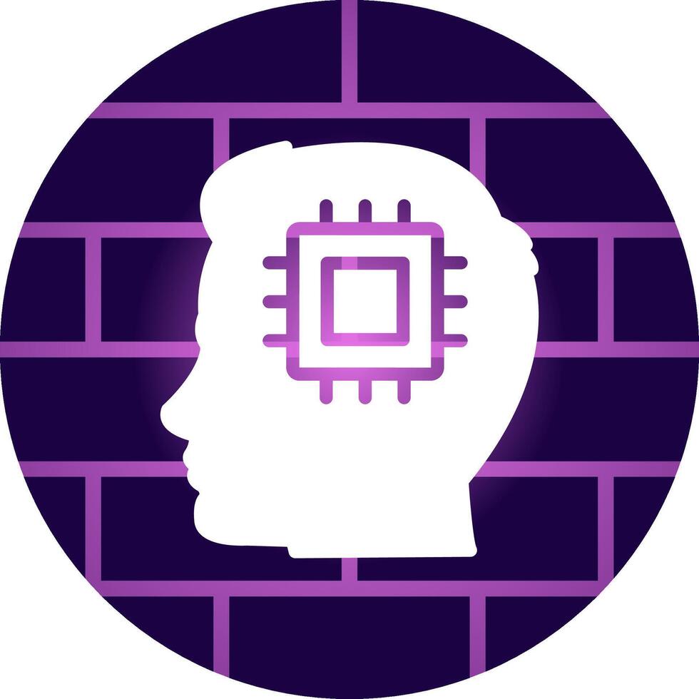 Human Processor Creative Icon Design vector