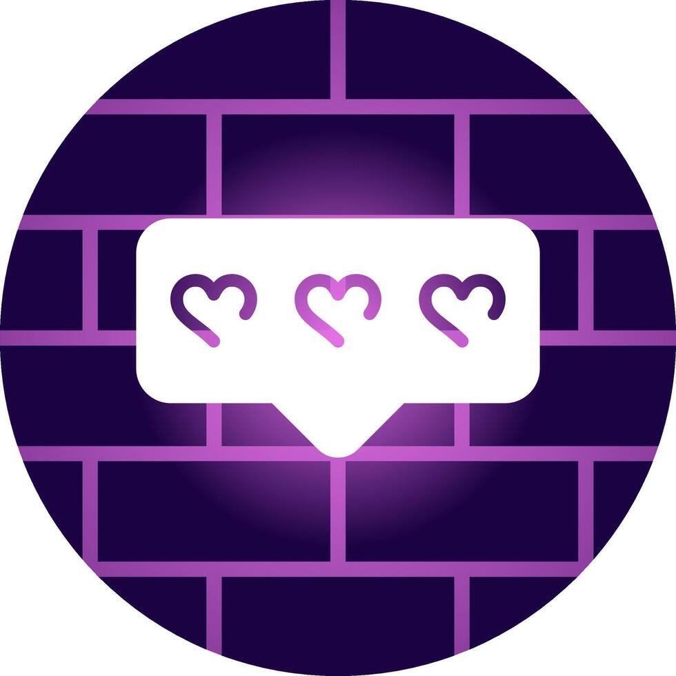 Comment Heart Creative Icon Design vector